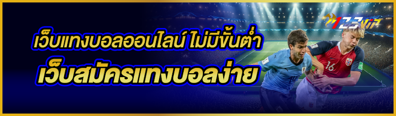 เว็บแทงบอลออนไลน์ ไม่มีขั้นต่ำ เว็บสมัครแทงบอลง่าย