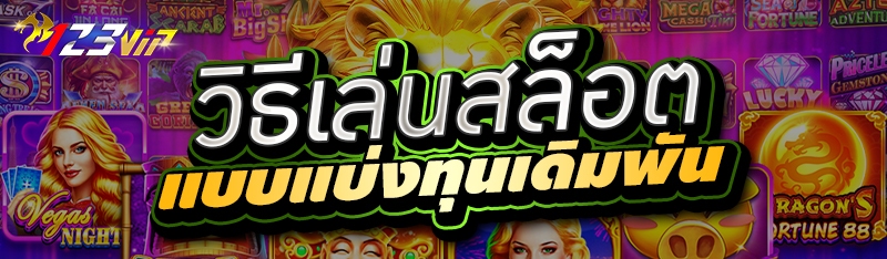 วิธีเล่นสล็อตแบบแบ่งทุนเดิมพัน 