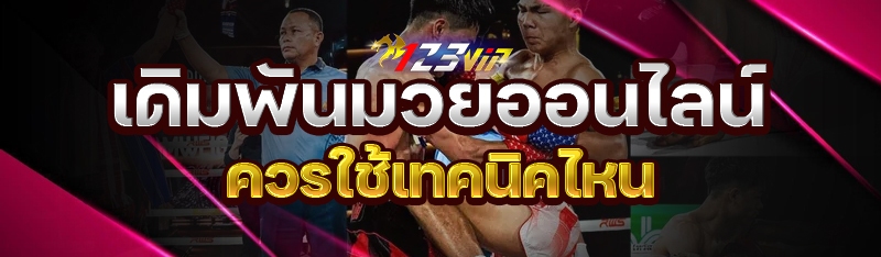 เดิมพันมวยออนไลน์ ควรใช้เทคนิคไหน